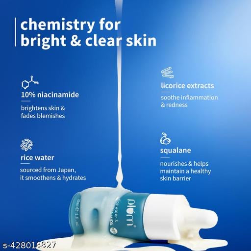 Plum Rice Water & 10%
Niacinamide Serum