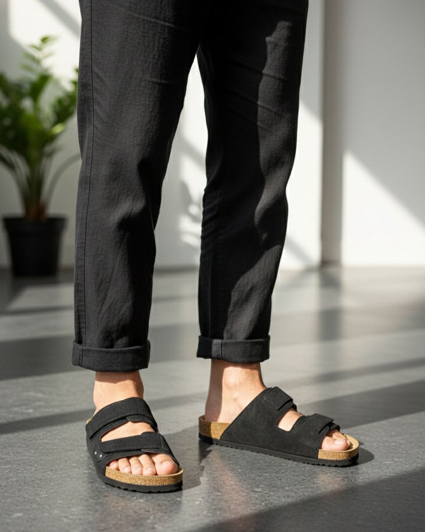 ZARA AESTHETIC LEATHER SLIPPERS WITH COMFORT SOFT SOLE