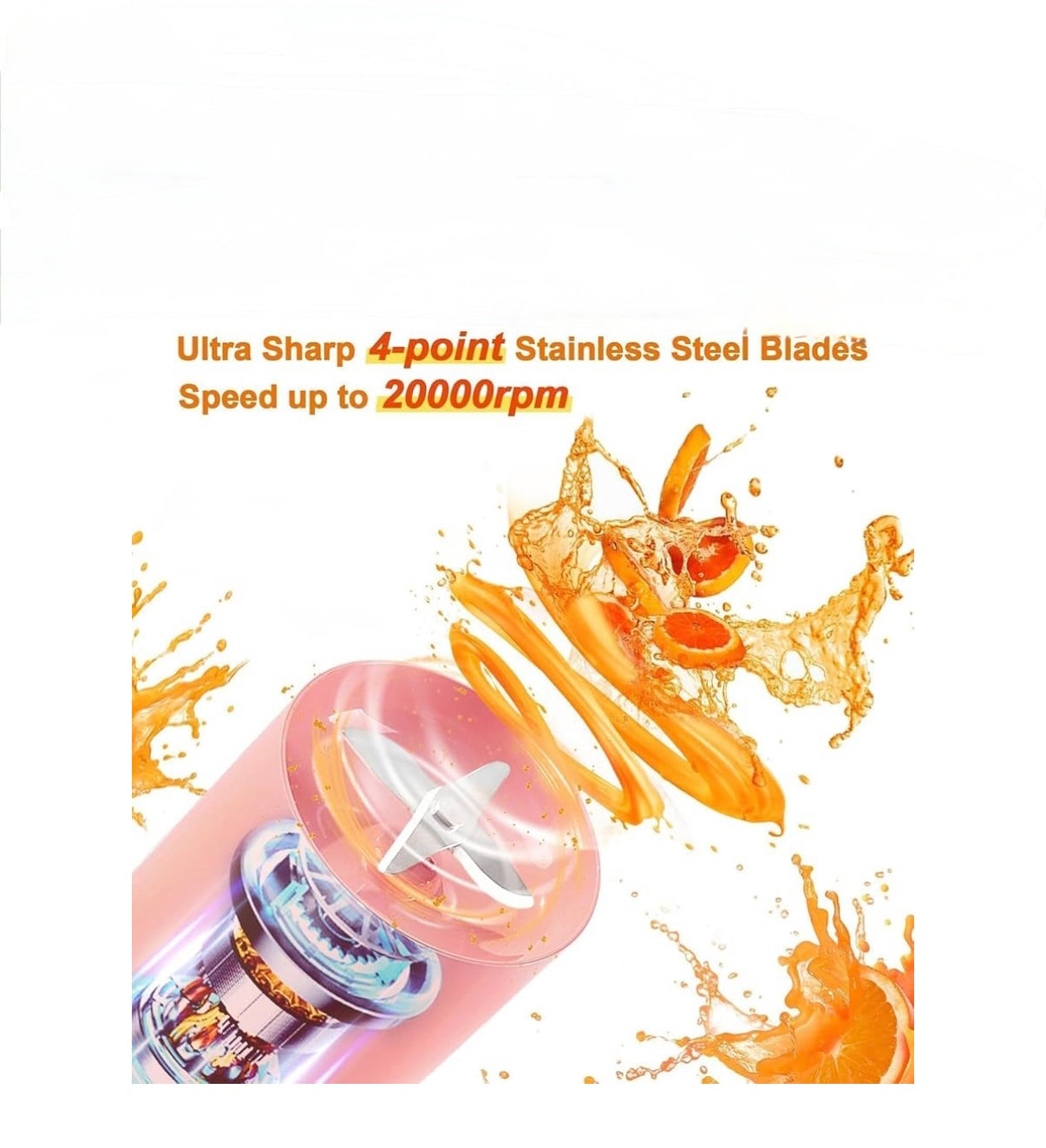 Portable Juice Blender Bottle