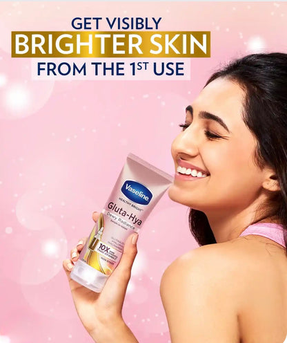 Vaseline Gluta-Hya Dewy Radiance
Lotion with Glutathione - 200 ml