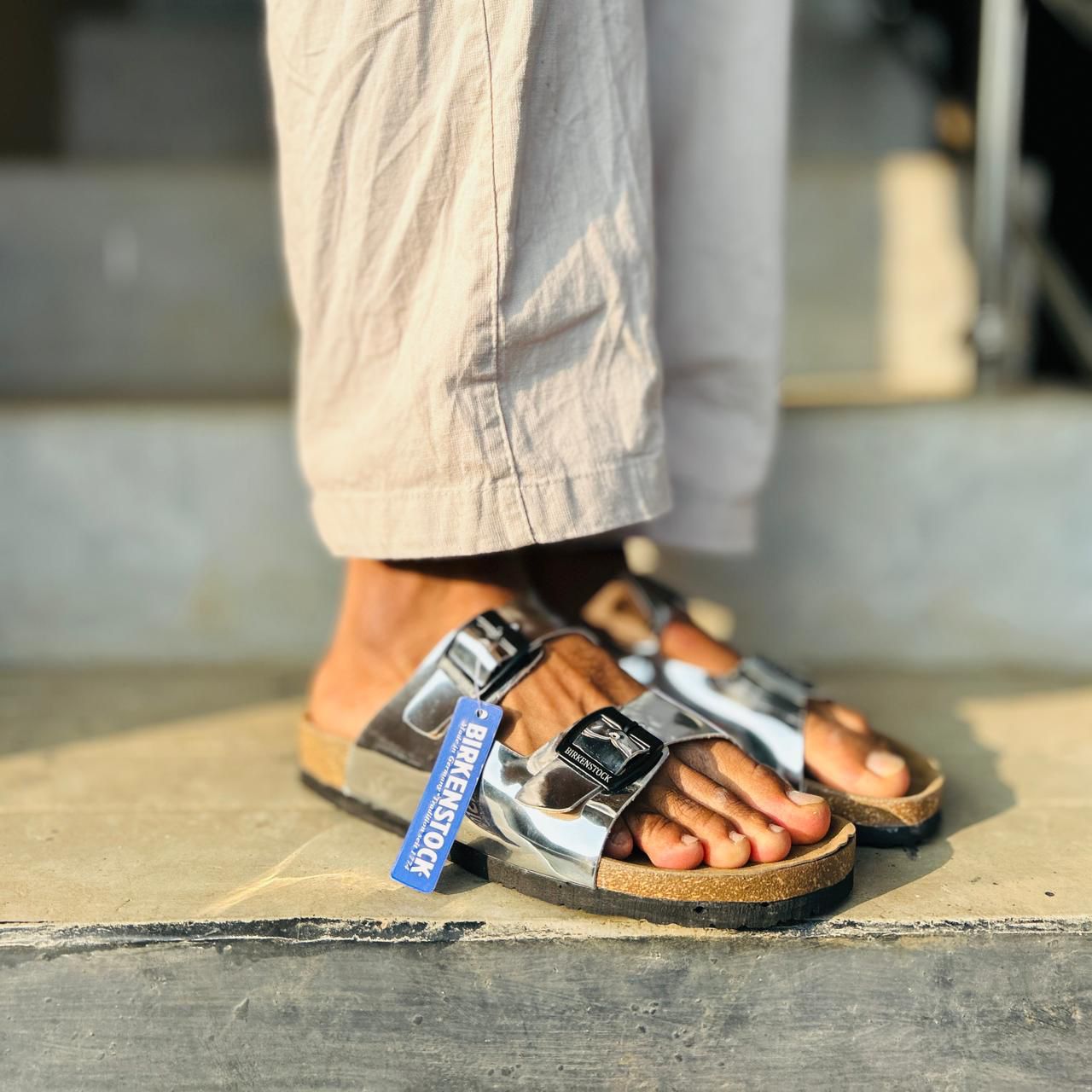 BIRKENSTOCK - GLOSSY SANDALS