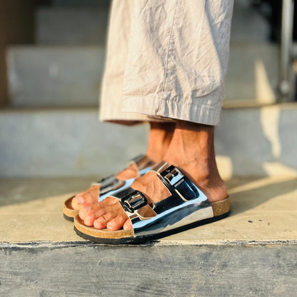 BIRKENSTOCK - GLOSSY SANDALS