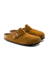 BIRKENSTOCK
Boston Suede Braid Buckle Clogs