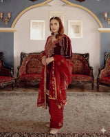 Velvet Embroidered Sharara