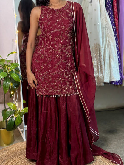 Diya -Sharara suit (three-piece set)