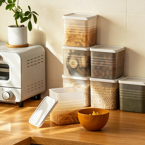 Food Storage Containers for Kitchen, Refrigerator & Pantry Organization (Pack of 6)