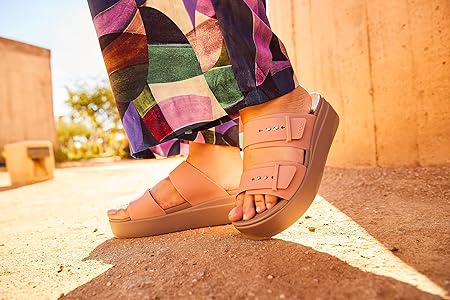 Crocs Brooklyn Buckle Low Wedge sandals