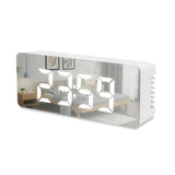 Digital LED Alarm Clock with Mirror Surface