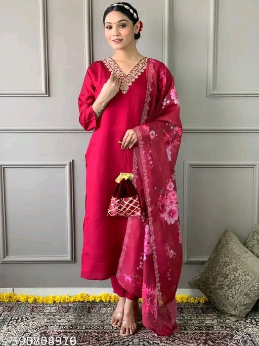 Ethnic Kurta Set with Dupatta