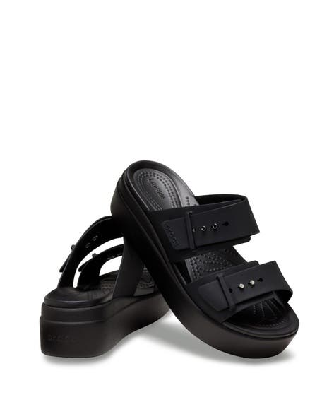 Crocs Brooklyn Buckle Low Wedge sandals