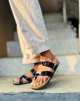 BIRKENSTOCK - GLOSSY SANDALS