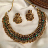 Antique gold–finished jewelry set