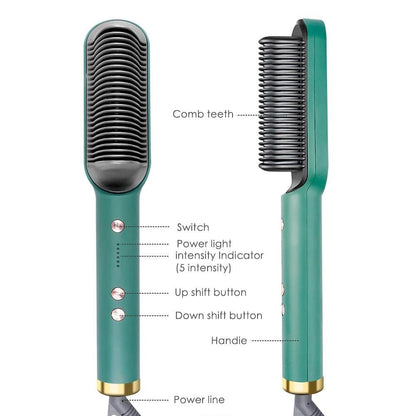 HAIR STRAIGHTNER COMB BRUSH