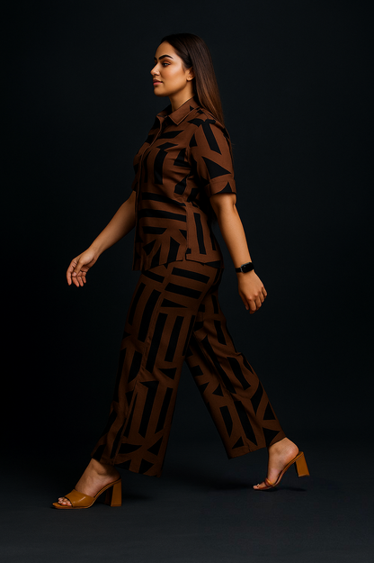 Women Printed Shirt & Trouser

Co-Ords Set