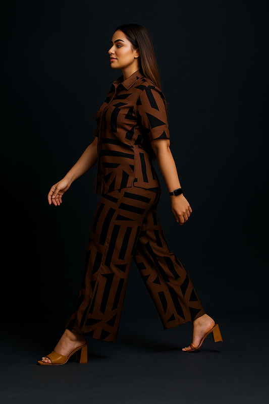 Women Printed Shirt & Trouser

Co-Ords Set