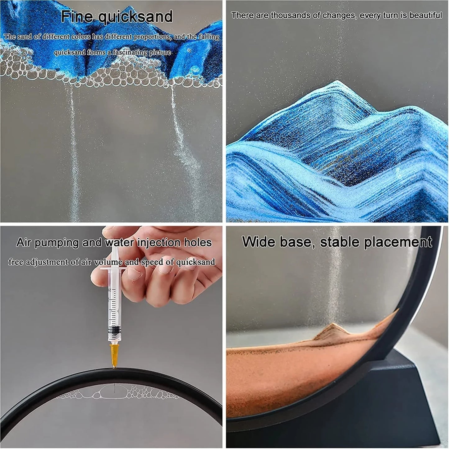 QUICK SAND ART PAINTING (BLUE)