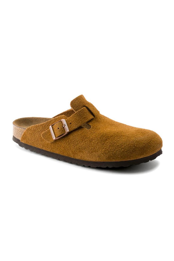 BIRKENSTOCK
Boston Suede Braid Buckle Clogs