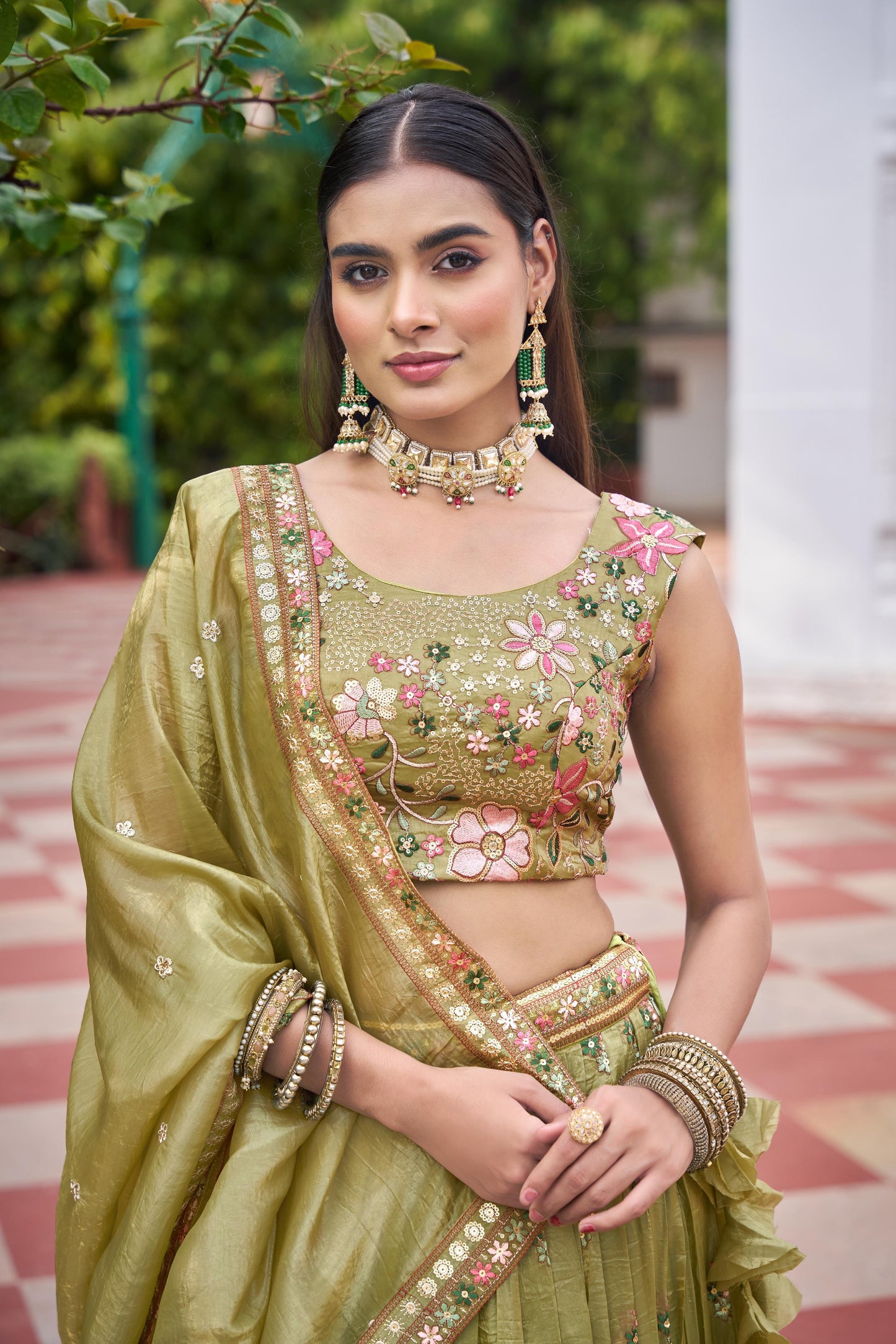 Panzora Embroidery Lehenga
