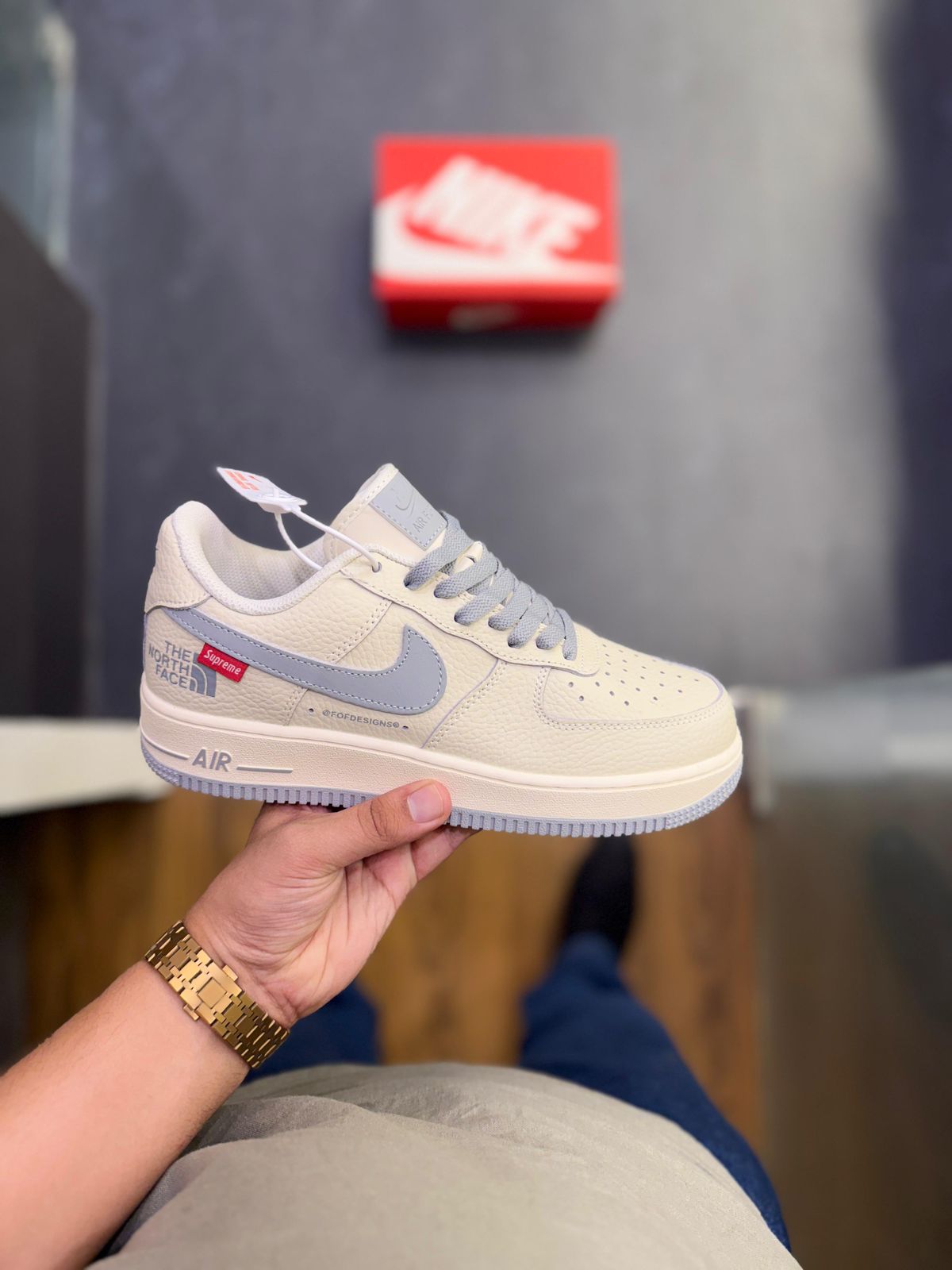Nike Air Force 1 Low "Supreme x The North Face" Beige Edition