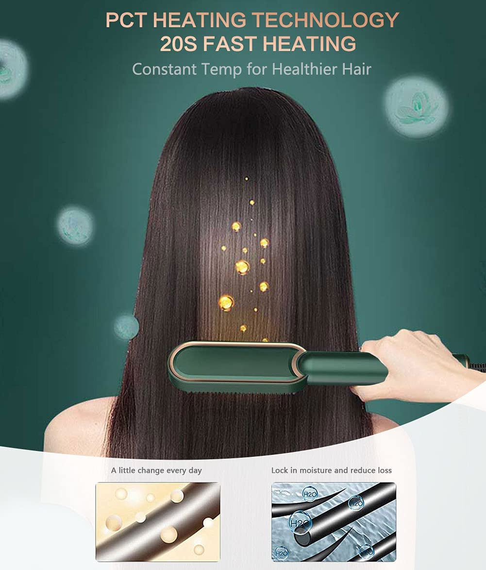 HAIR STRAIGHTNER COMB BRUSH