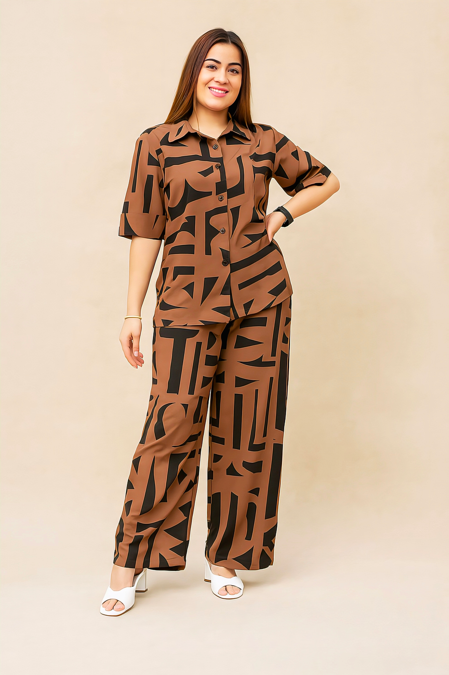 Women Printed Shirt & Trouser

Co-Ords Set