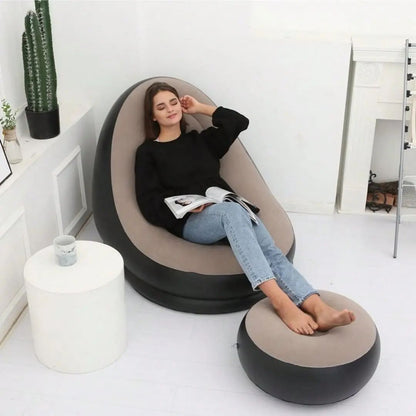 Air Bean Bag with Foot Rest