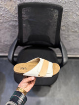 ZARA AESTHETIC LEATHER SLIPPERS WITH COMFORT SOFT SOLE