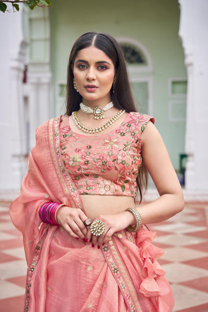 Panzora Embroidery Lehenga